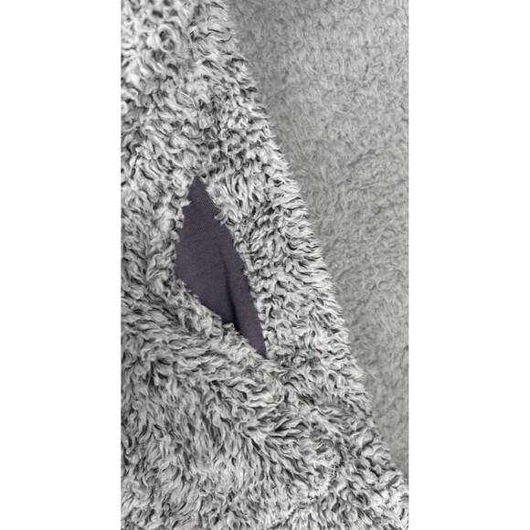 Soft Surroundings Gray Luxe Sherpa 1/4 Zip Pull Over Sweater Size XL Soft Comfy - Picture 5 of 9